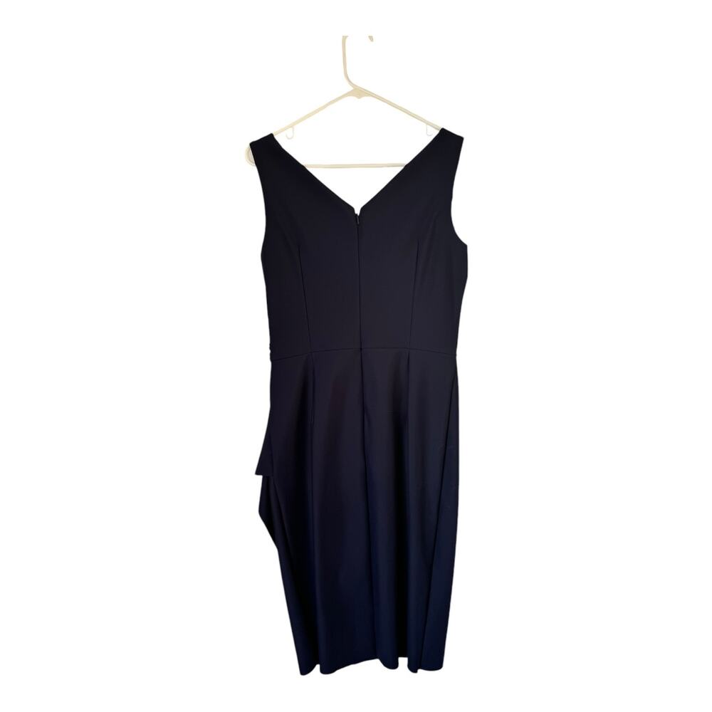 Alex Evenings Navy Ruched Embellished Sheath Cocktail Dress 10 NWT - Picture 13 of 14